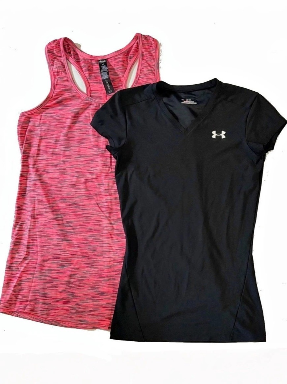 Under Armour RBX Women’s Activewear Top & Tank Set Black & Pink Size S